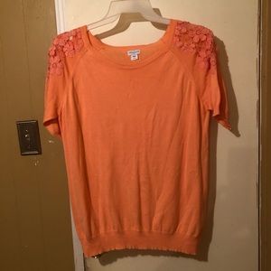 Women’s Short Sleeve Blouse Size XL Color Orange